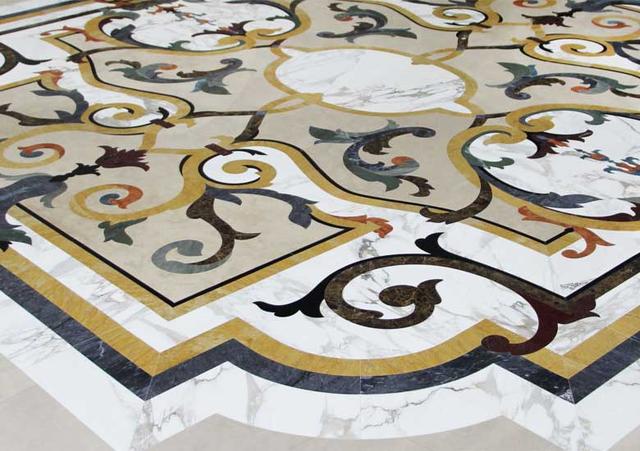 Hoa văn đá khảm marble Milan — Rochelle Stone