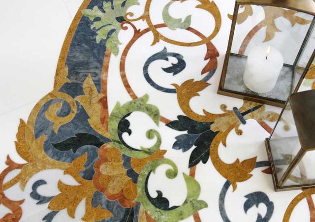 Hoa văn đá khảm marble Chateau — Rochelle Stone