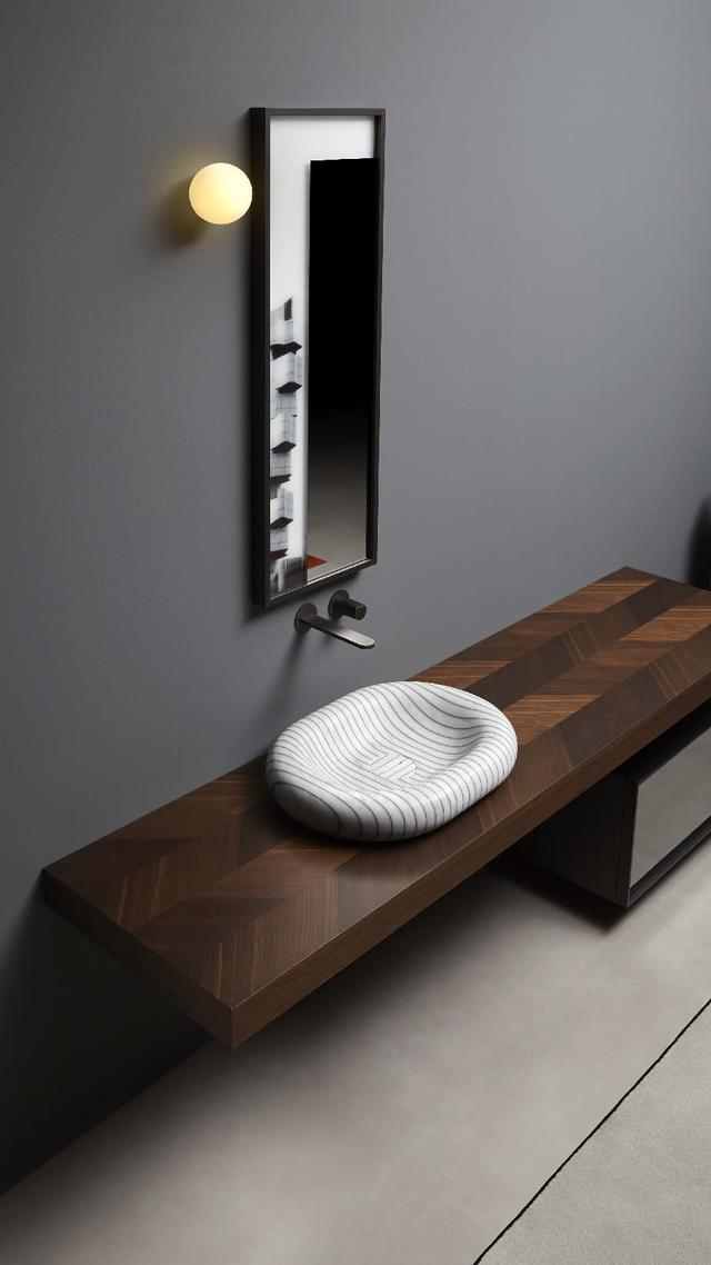 Lavabo Gessati — lavabo đá tự nhiên Rochelle