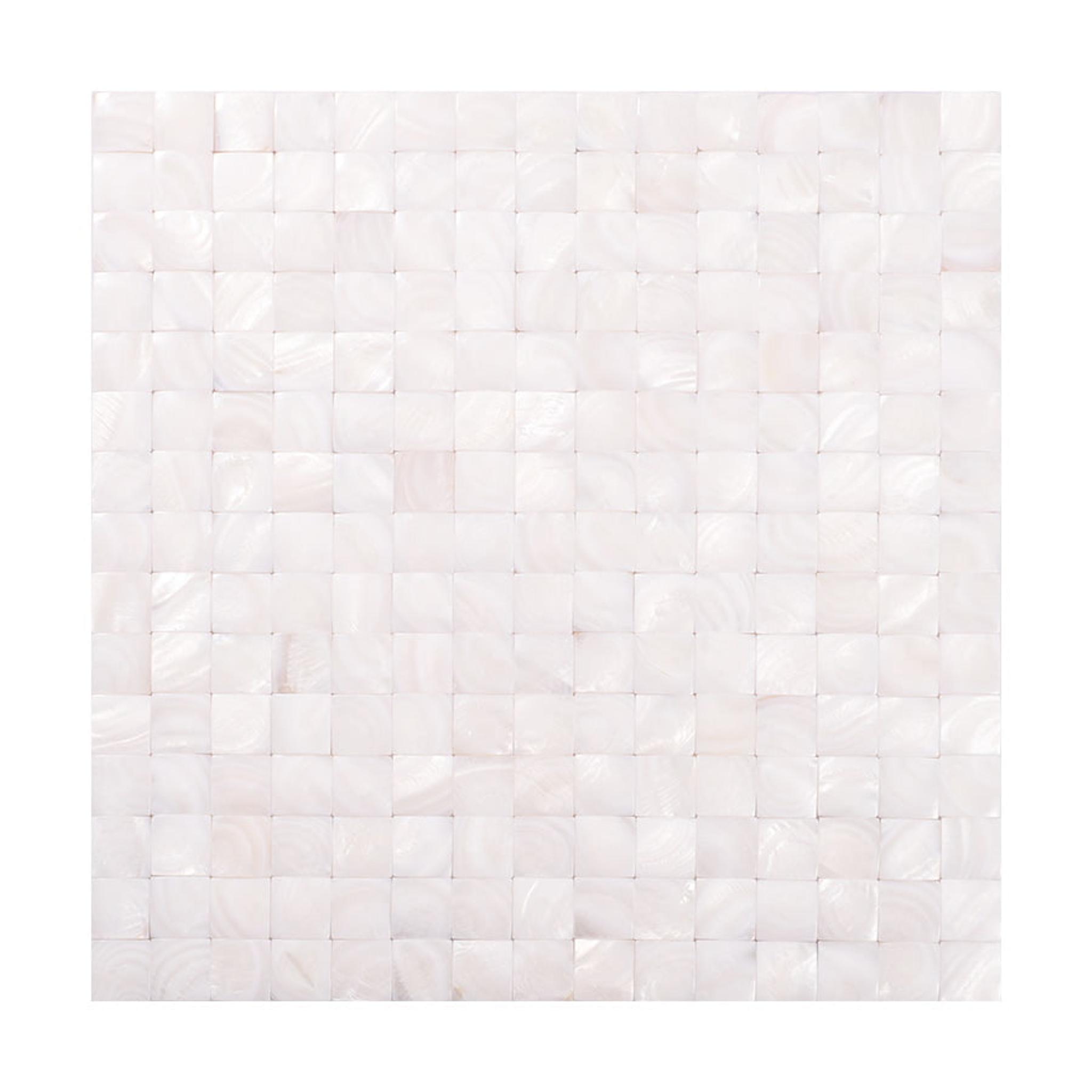 3D Natural Shell Square Mosaic Tile Backsplash Wall — mosaic vuông bằng xà cừ tự nhiên