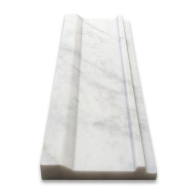 Phào chỉ đá Carrara Plaza Trim — bề mặt mài mờ (honed), Rochelle Stone