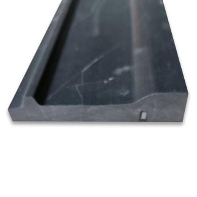 Phào chỉ đá Nero Marquina Plaza Trim — bề mặt mài mờ (honed), Rochelle Stone