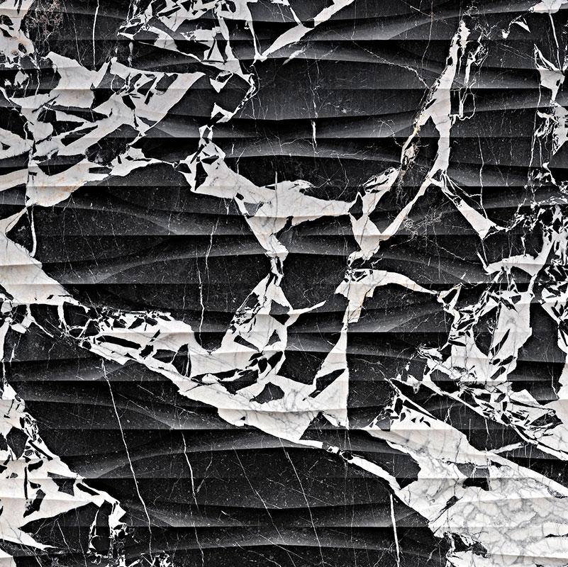 Vách đá 3D Prisma — bề mặt đá tự nhiên điêu khắc nổi khối, Lithos