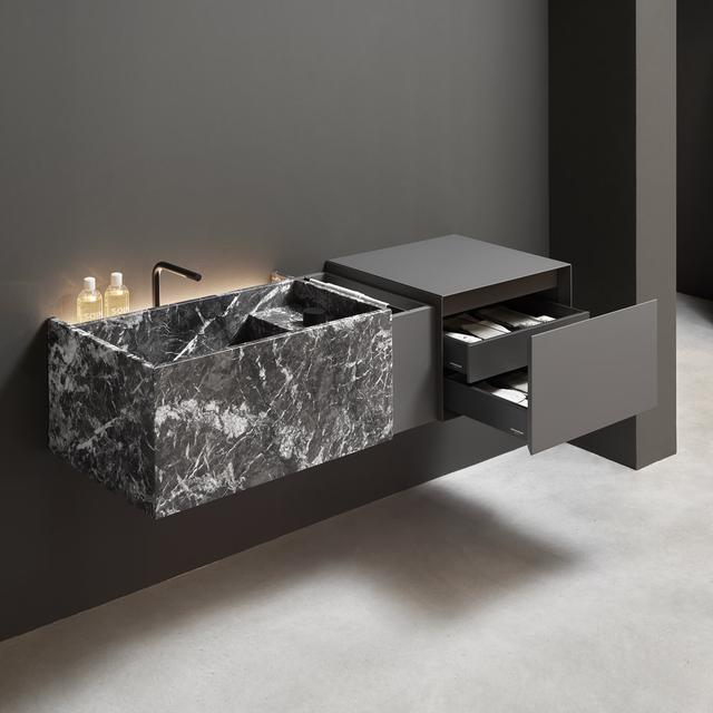 Lavabo MyStreet treo tường — lavabo đá tự nhiên Rochelle