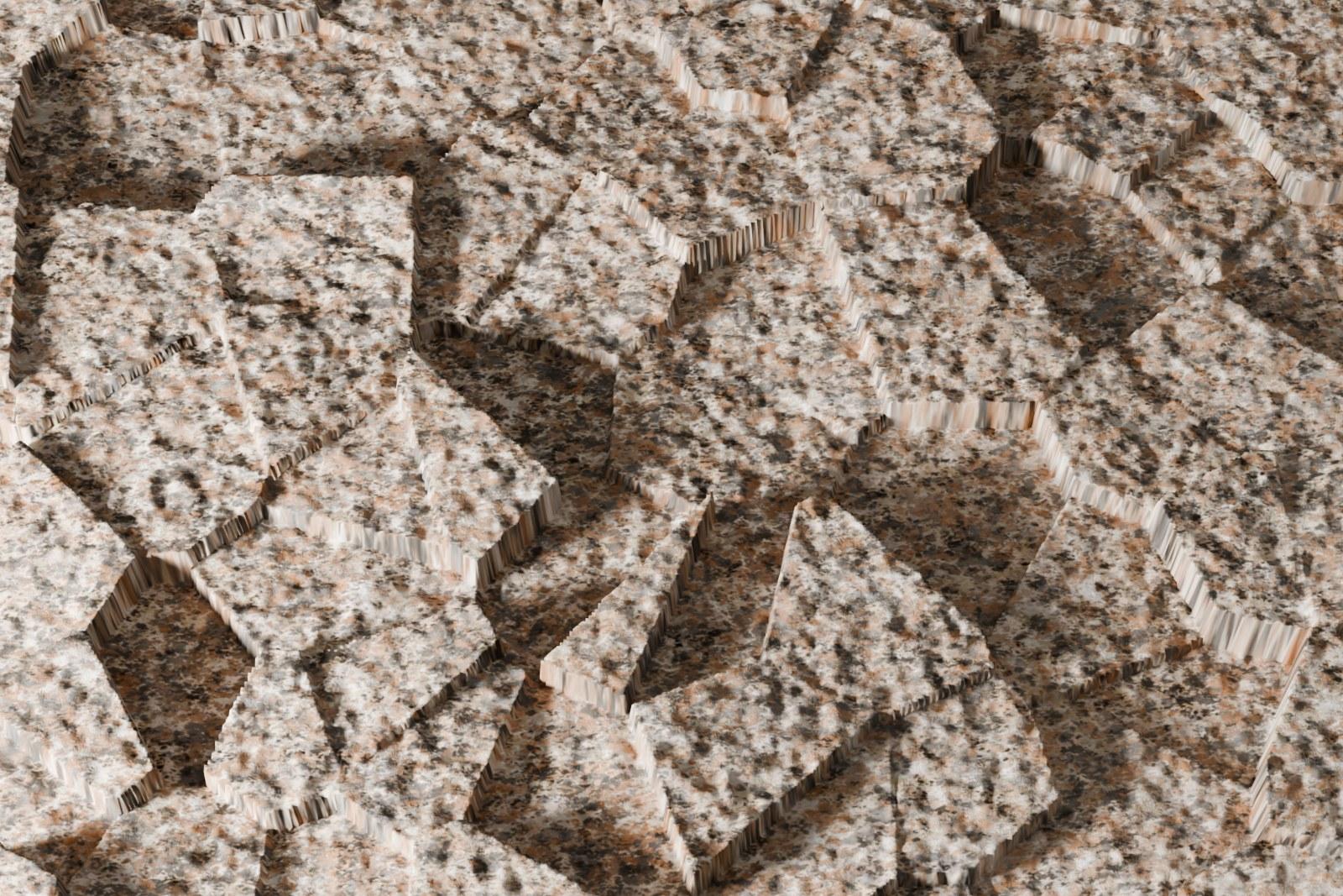 Bề mặt tách thô sâu (Deep Split Face) — hiệu ứng bề mặt trên đá tự nhiên, Rochelle Stone