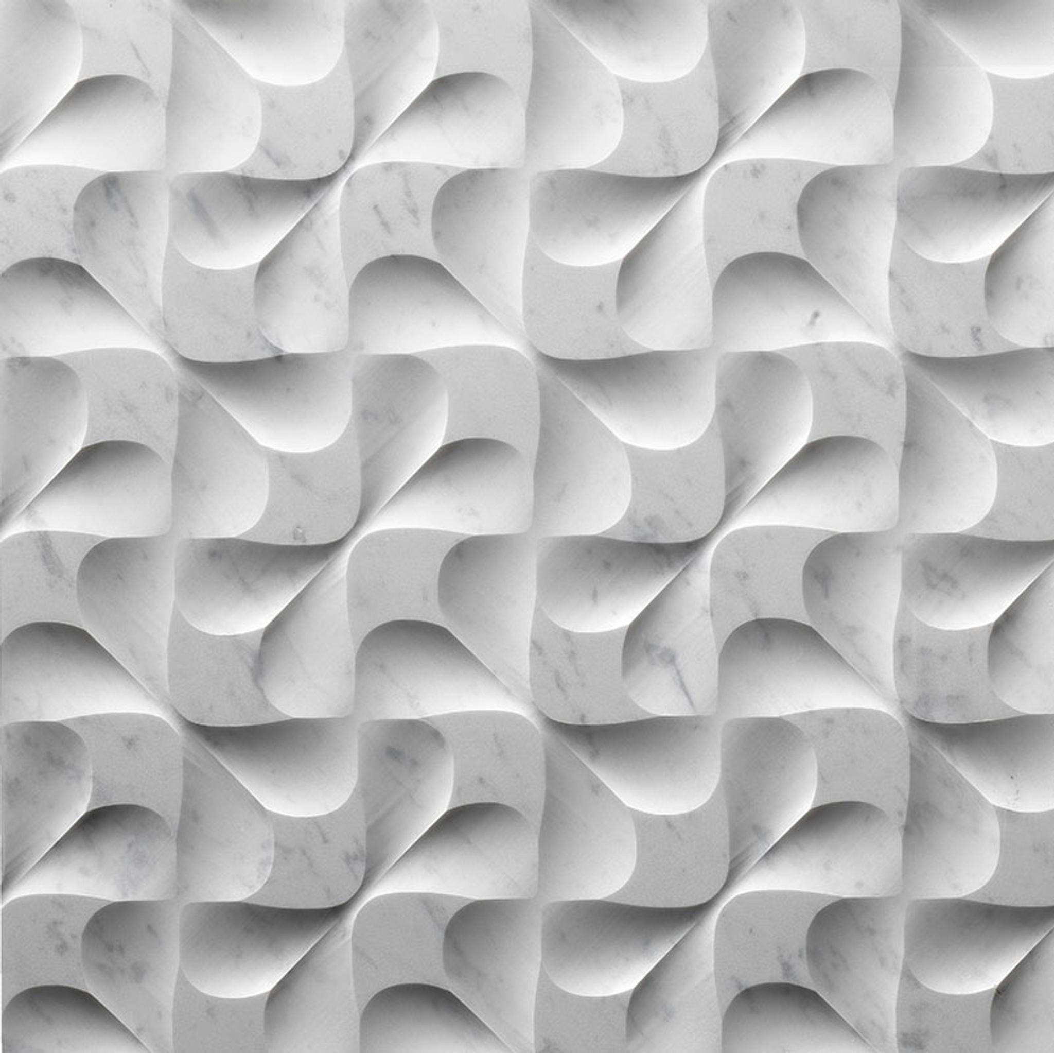 Vách đá 3D Virgola — bề mặt đá tự nhiên điêu khắc nổi khối, Lithos