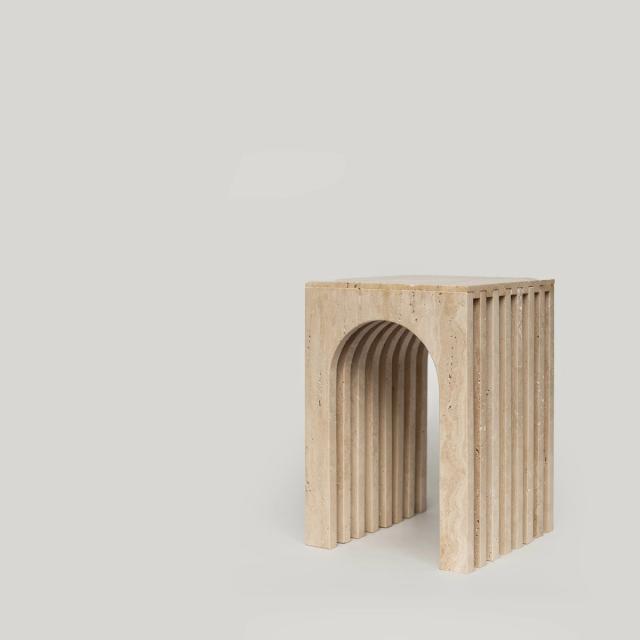 Bàn phụ Balance — nội thất đá Rochelle