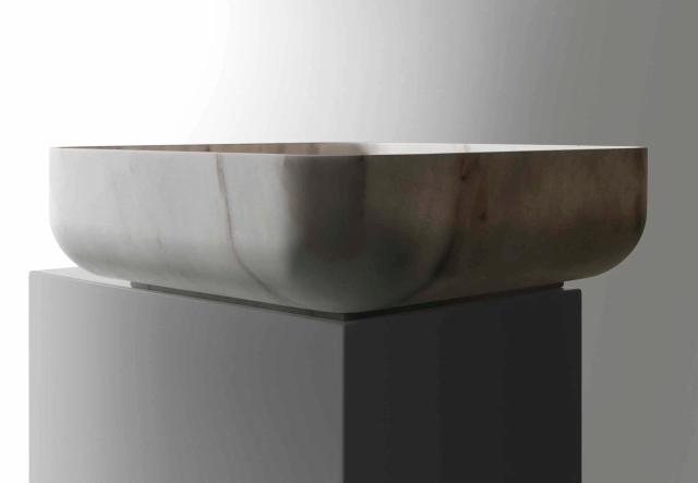 Lavabo đá dạng khối IV — nội thất đá Rochelle Stone
