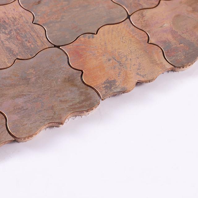 Antique Bronze Arabesque Mosaic — mosaic arabesque bằng kim loại đồng cổ