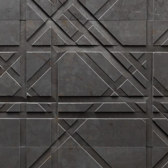 Vách đá 3D Tartan — bề mặt đá tự nhiên điêu khắc nổi khối, Lithos