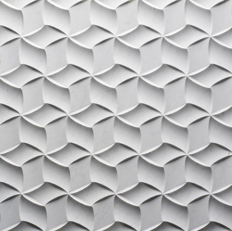 Vách đá 3D Cubo — bề mặt đá tự nhiên điêu khắc nổi khối, Lithos