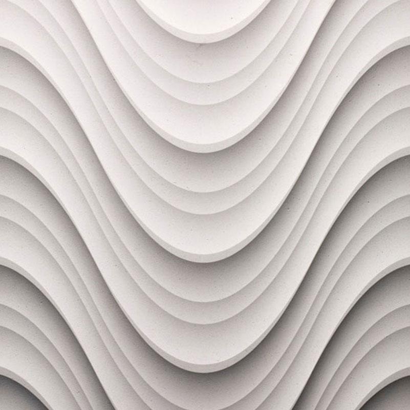 Vách đá 3D Seta — bề mặt đá tự nhiên điêu khắc nổi khối, Lithos