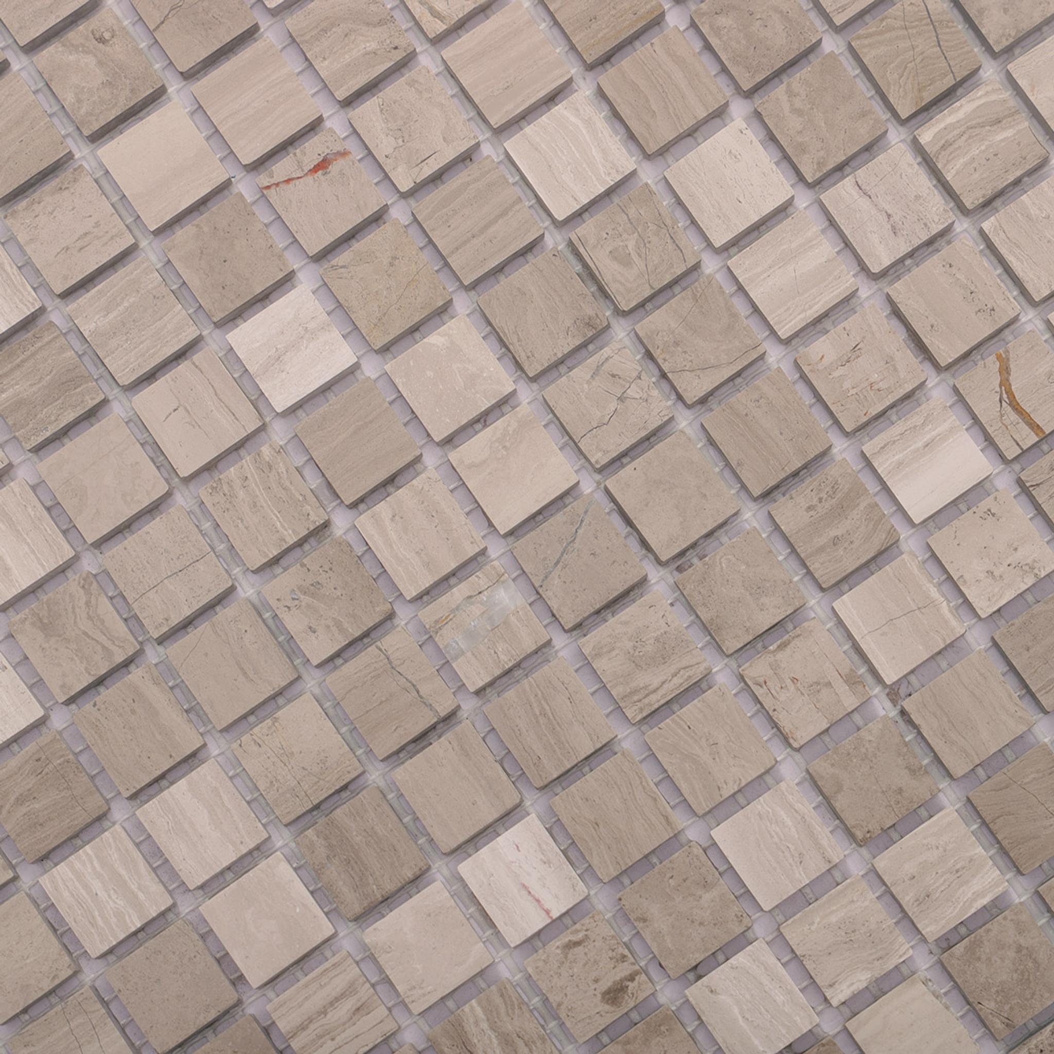 Grigio Imperiale Marble Square Mosaic Tiles 15X15 — mosaic vuông bằng đá marble tự nhiên