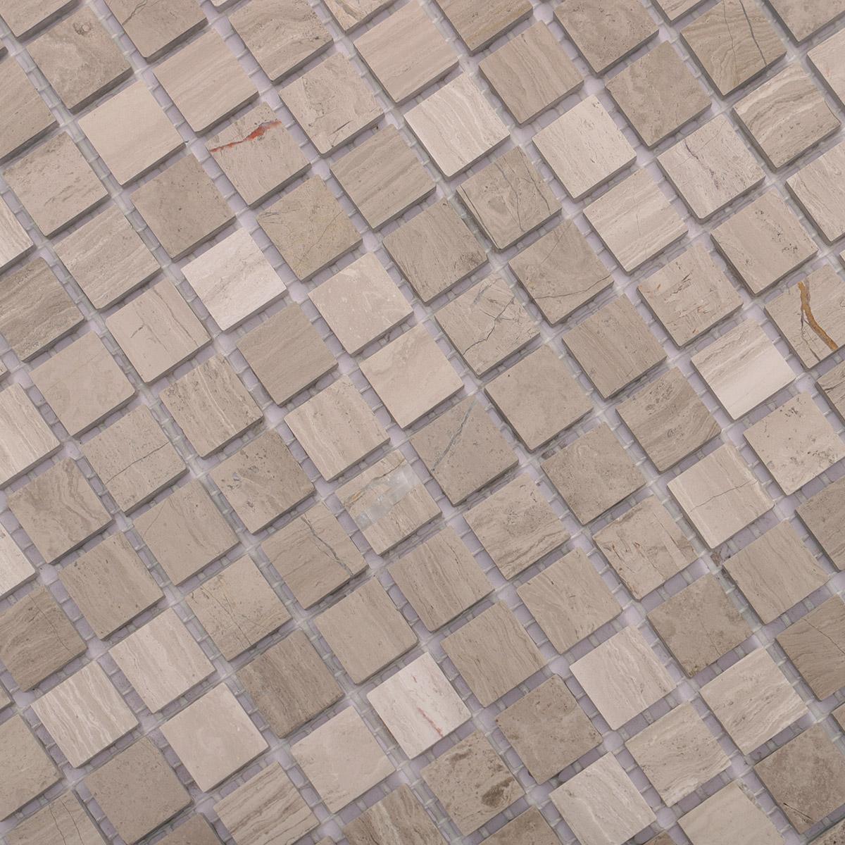Grigio Imperiale Marble Square Mosaic Tiles 15X15 — mosaic vuông bằng đá marble tự nhiên