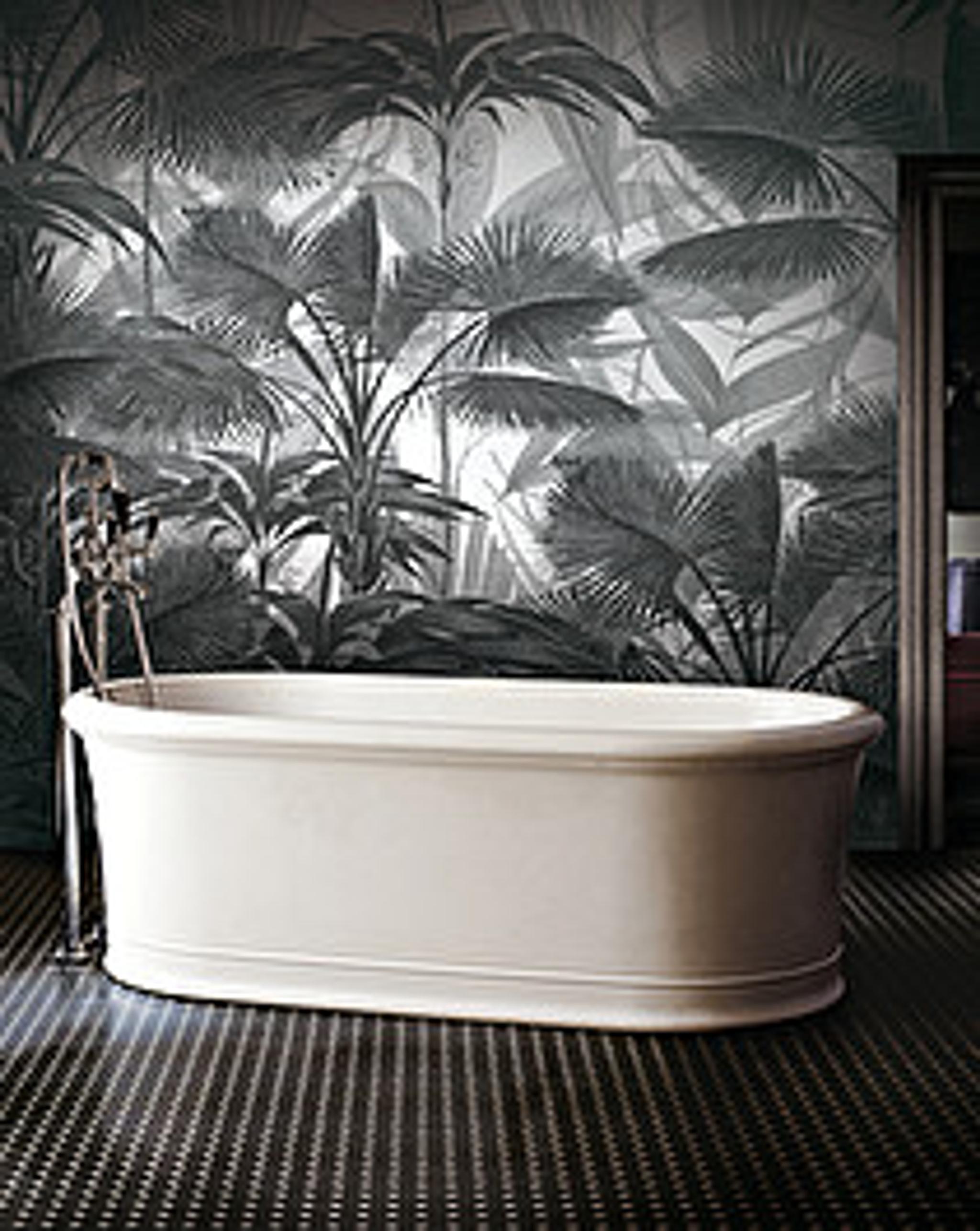 Sàn họa tiết marble Elite 6 — Carrara trắng và Marquina đen, Rochelle Couture
