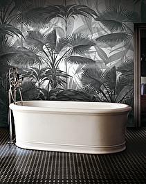 Sàn họa tiết marble Elite 6 — Carrara trắng và Marquina đen, Rochelle Couture