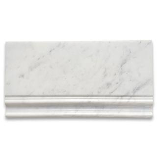 Phào chỉ đá Carrara Baseboard (phào chân tường) — bề mặt đánh bóng (polished), Rochelle Couture