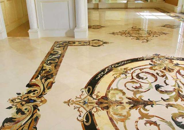 Hoa văn đá khảm marble Capri — Rochelle Stone