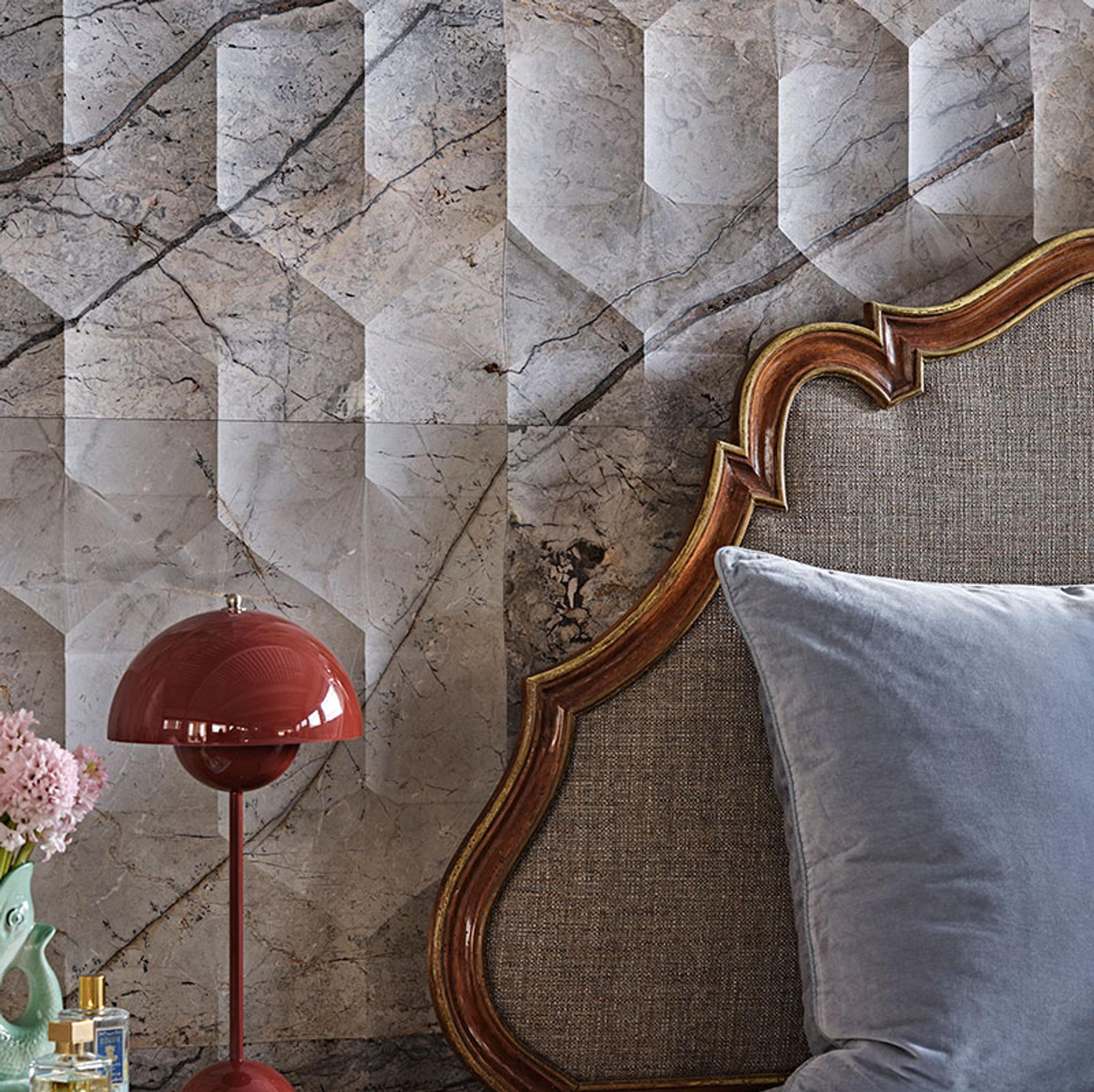 Vách đá 3D Agra — bề mặt đá tự nhiên điêu khắc nổi khối, Lithos