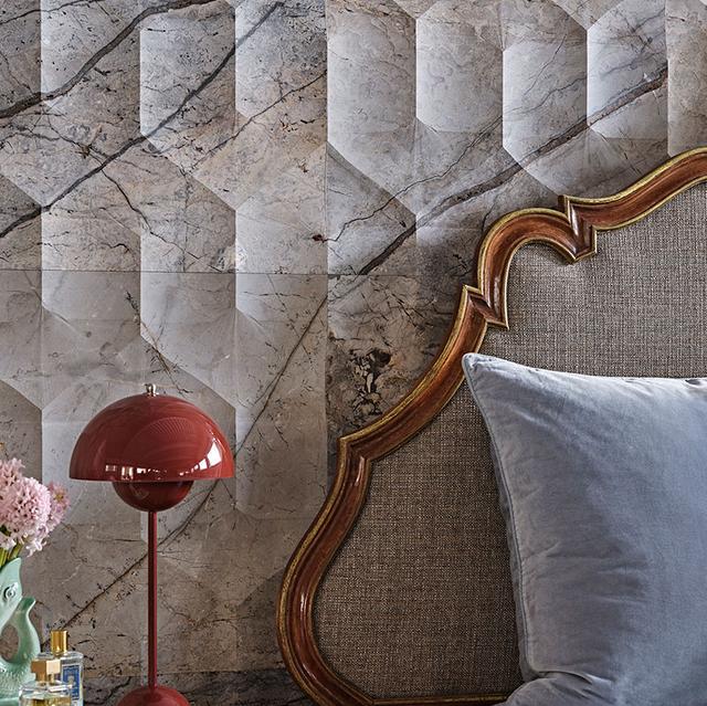 Vách đá 3D Agra — bề mặt đá tự nhiên điêu khắc nổi khối, Lithos