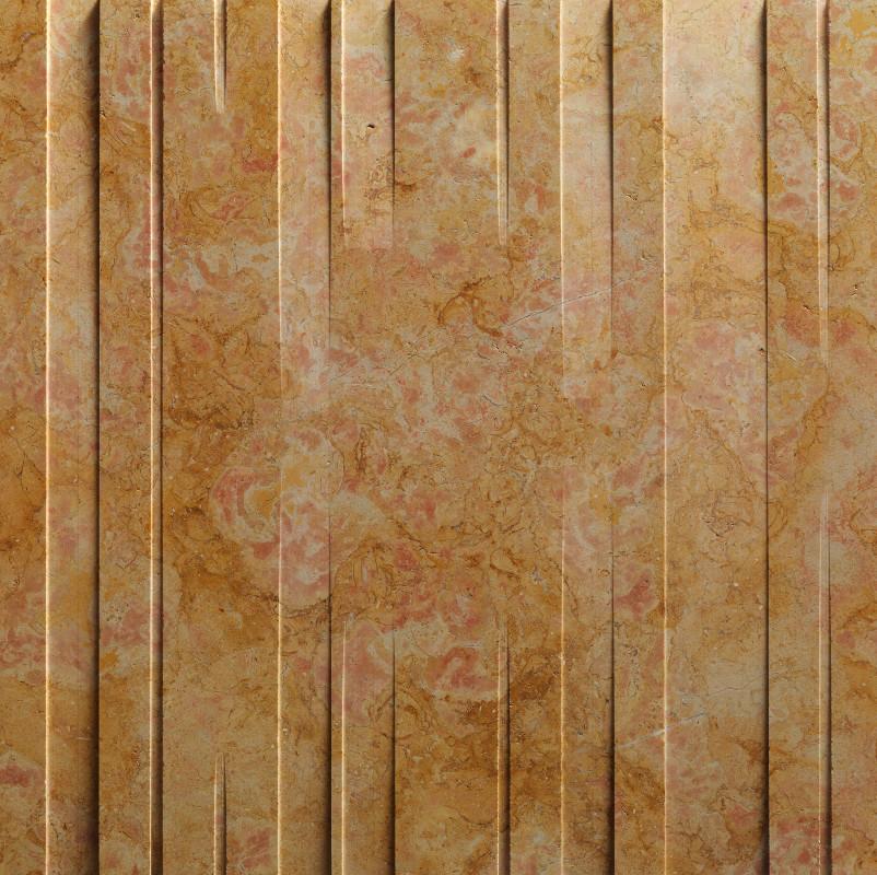 Vách đá 3D Barcode Uno — bề mặt đá tự nhiên điêu khắc nổi khối, Lithos