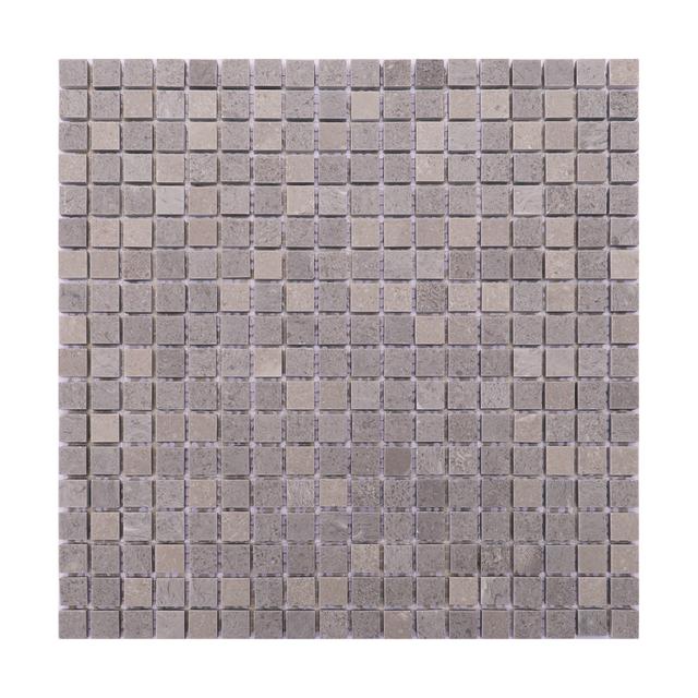 Small Gray Square Polished Marble Mosaic Tiles — mosaic vuông bằng đá marble xám