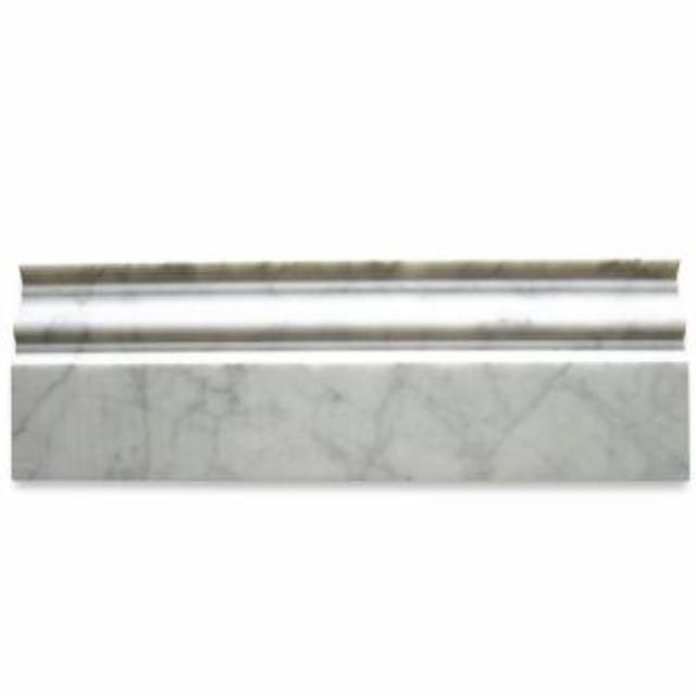 Phào chỉ đá Carrara Crown (phào đỉnh) — bề mặt mài mờ (honed), Rochelle Stone