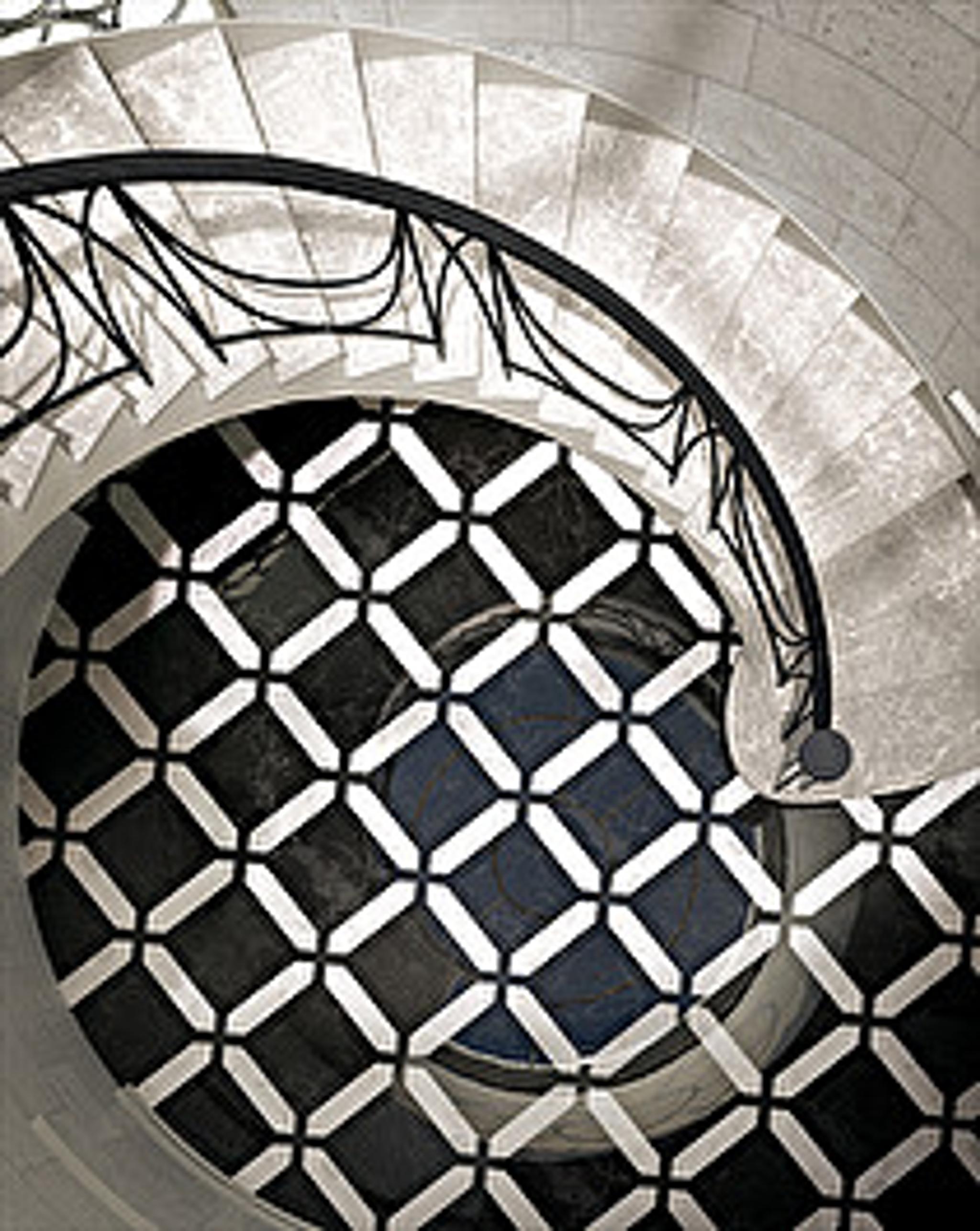 Sàn họa tiết marble Prestige 7 — Carrara trắng và Marquina đen, Rochelle Couture
