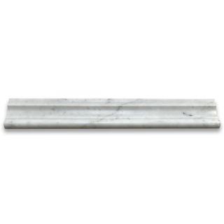 Phào chỉ đá Carrara Chair Rail (viền giữa tường) — bề mặt mài mờ (honed), Rochelle Couture