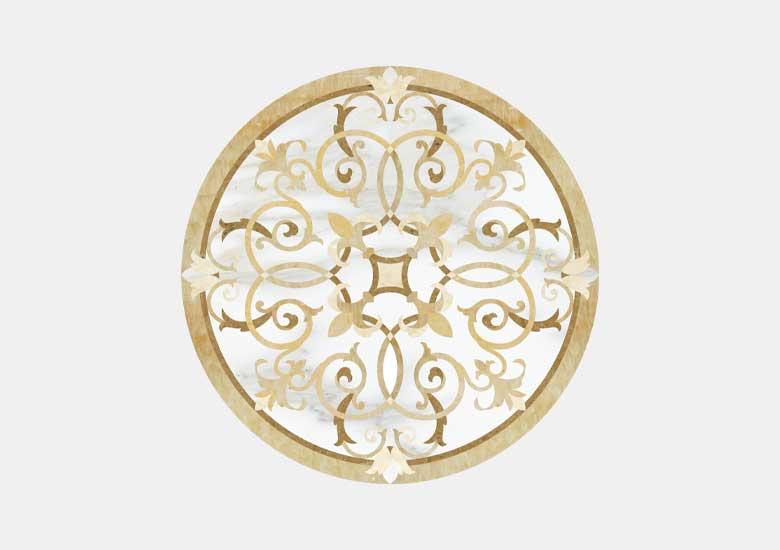 Hoa văn đá khảm marble Piazza — Rochelle Couture