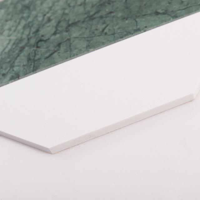 Green and White Big Hexagon Marble — mosaic lục giác bằng đá marble xanh lục & trắng