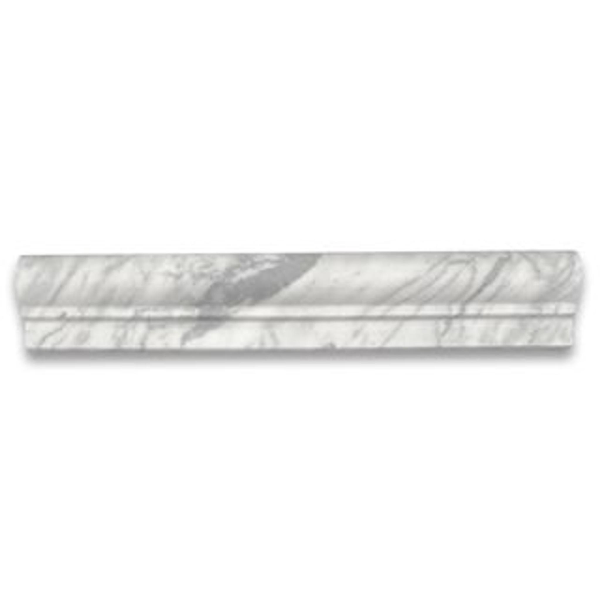 Phào chỉ đá Statuary Chair Rail (viền giữa tường) — bề mặt mài mờ (honed), Rochelle Couture