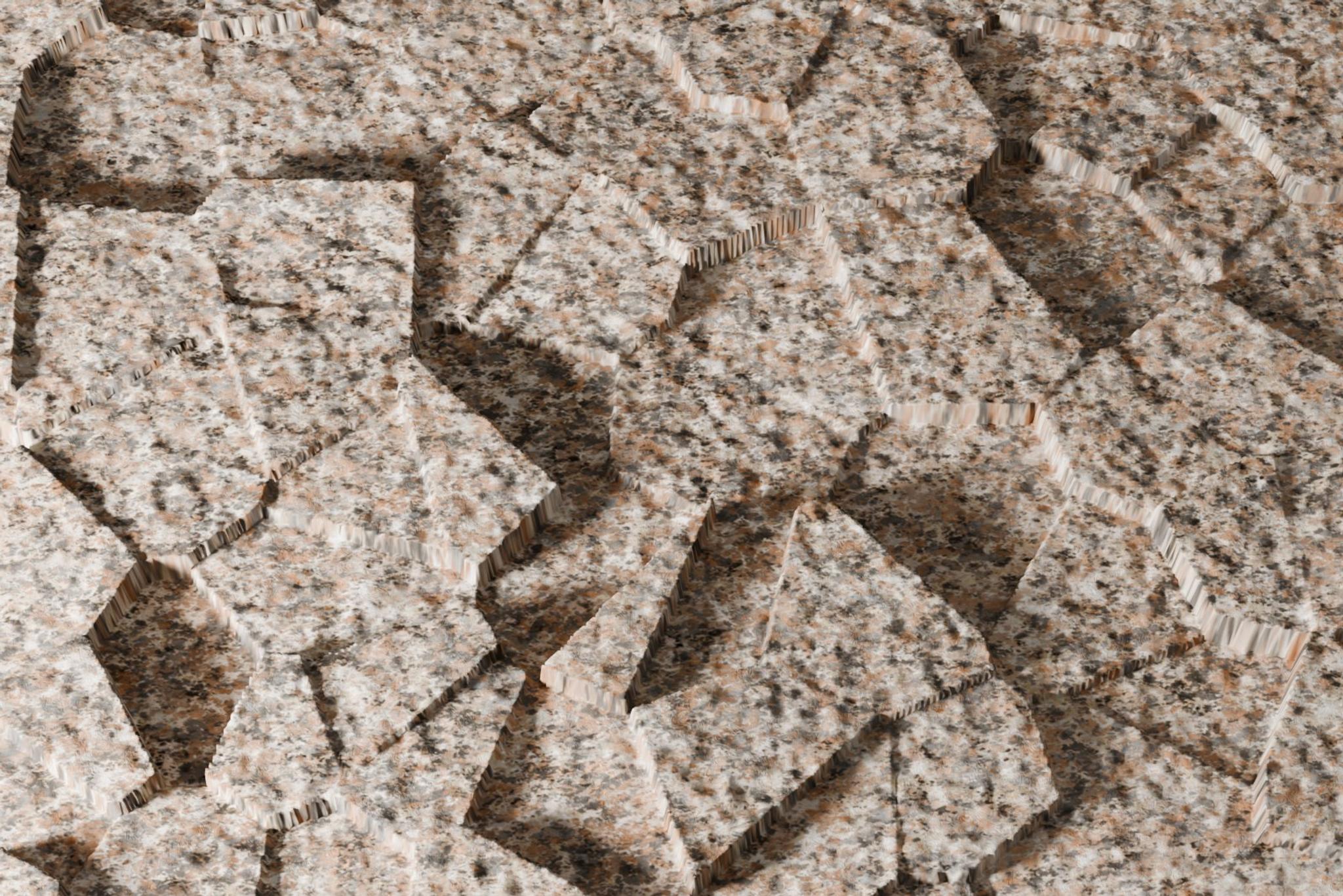 Bề mặt đá sần vỡ (Rock Face) — hiệu ứng bề mặt trên đá tự nhiên, Rochelle Stone