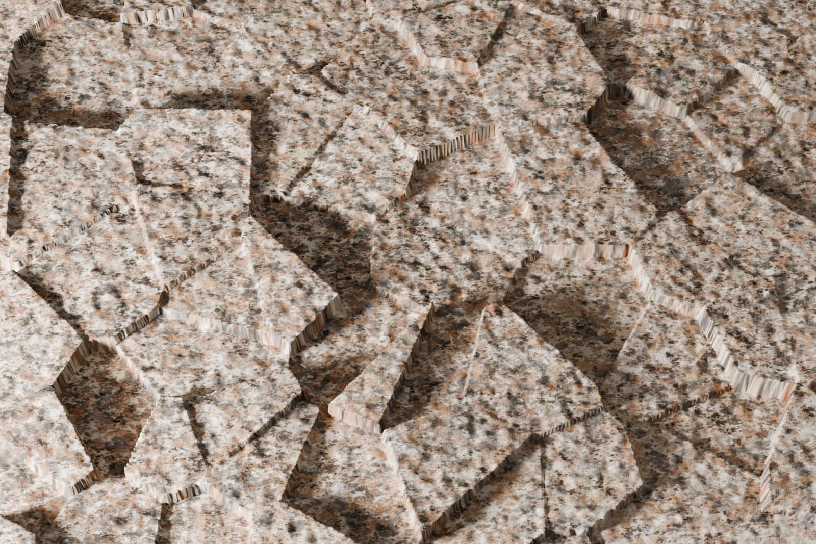 Bề mặt đá sần vỡ (Rock Face) — hiệu ứng bề mặt trên đá tự nhiên, Rochelle Stone