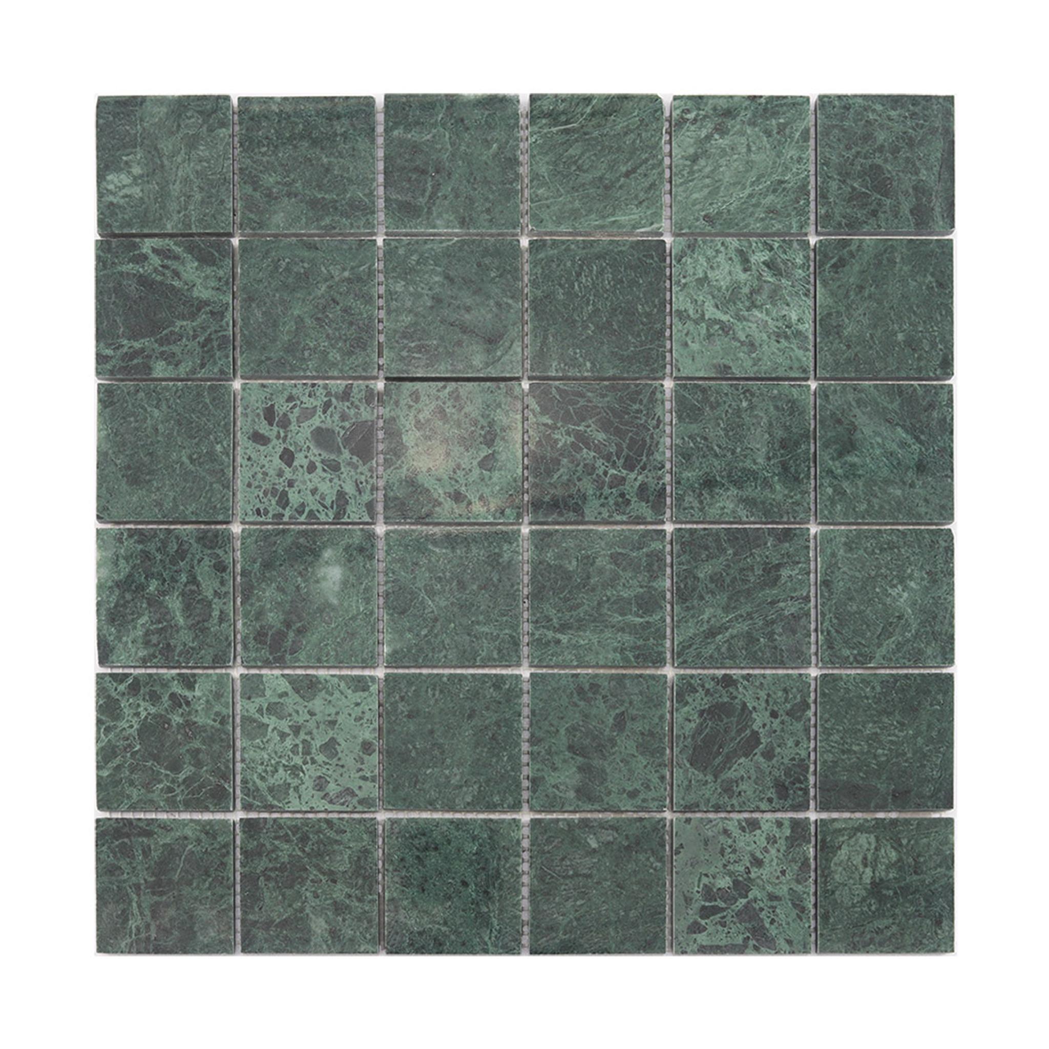 Large Square Marble Mosaic Tile Shower Kitchen Backsplash — mosaic vuông bằng đá marble tự nhiên
