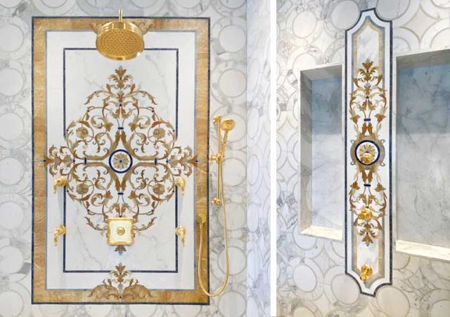 Hoa văn đá khảm marble Riviera — Rochelle Stone