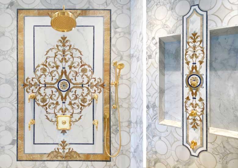 Hoa văn đá khảm marble Riviera — Rochelle Couture