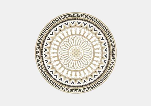 Hoa văn đá khảm marble Doric — Rochelle Stone