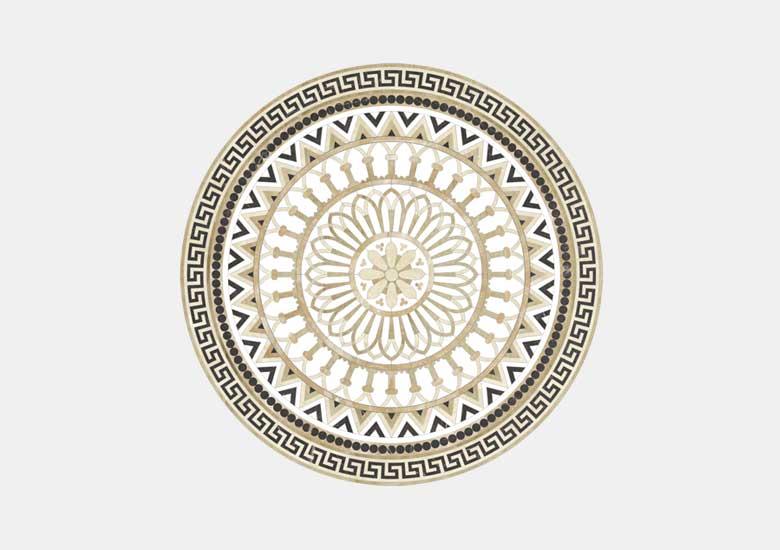 Hoa văn đá khảm marble Doric — Rochelle Couture