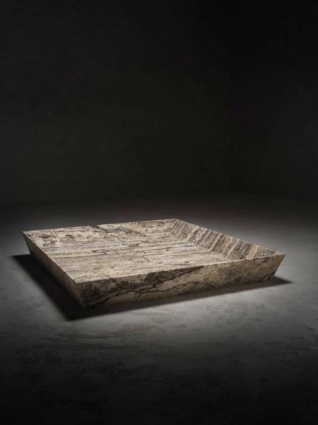 Khay tắm đá vuông — nội thất đá Rochelle Stone