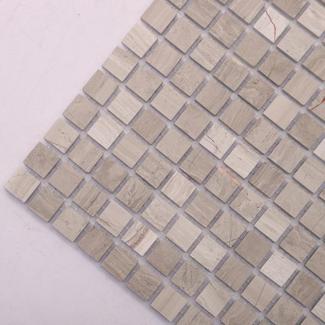 Grigio Imperiale Marble Square Mosaic Tiles 15X15 — mosaic vuông bằng đá marble tự nhiên