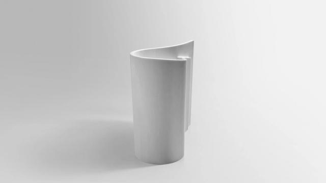 Lavabo Wave đặt sàn — lavabo đá tự nhiên Rochelle