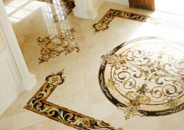 Hoa văn đá khảm marble Capri — Rochelle Stone