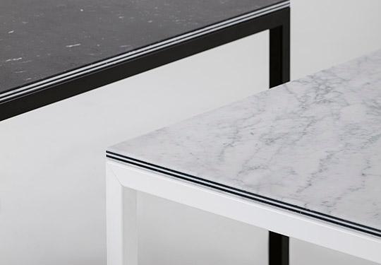 Bàn ăn đá thuôn dài VI — nội thất đá Rochelle Couture