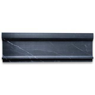 Phào chỉ đá Nero Marquina Plaza Trim — bề mặt mài mờ (honed), Rochelle Couture