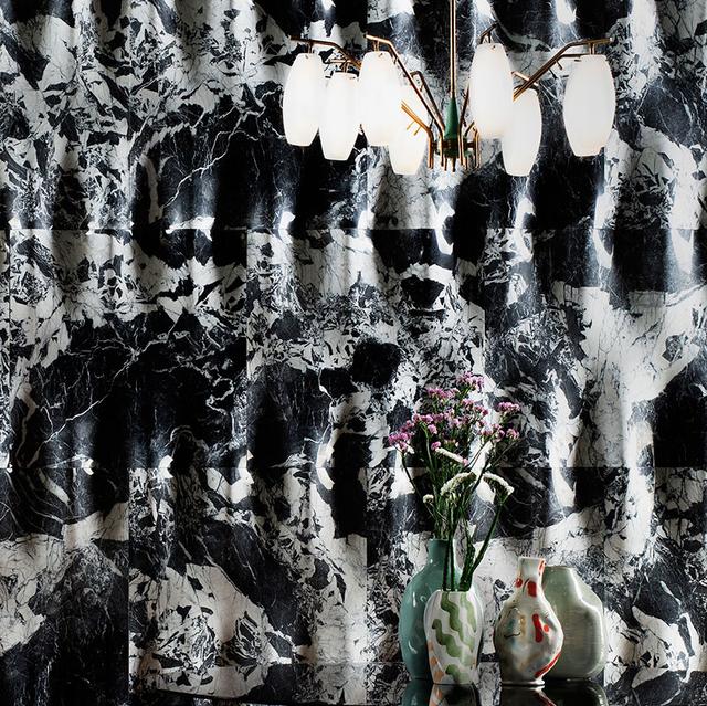 Vách đá 3D Tulle — bề mặt đá tự nhiên điêu khắc nổi khối, Lithos