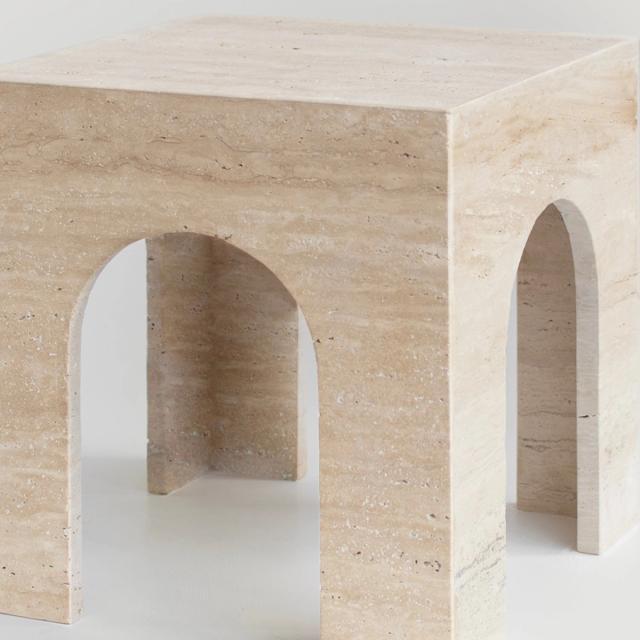 Bàn phụ Arch — nội thất đá Rochelle