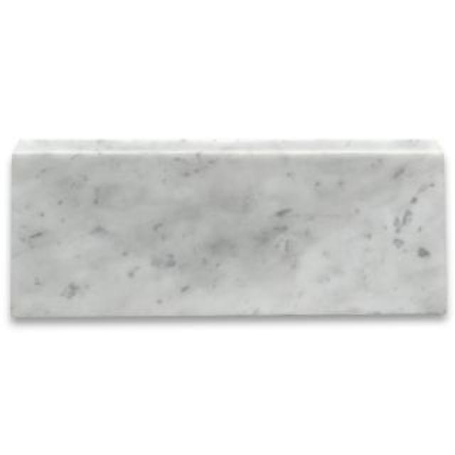 Phào chỉ đá Carrara Baseboard (phào chân tường) — bề mặt mài mờ (honed), Rochelle Stone