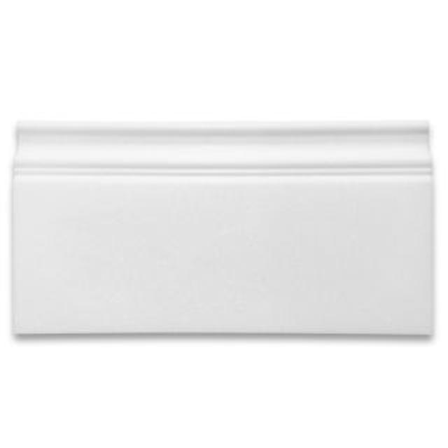Phào chỉ đá Thassos Baseboard (phào chân tường) — bề mặt mài mờ (honed), Rochelle Stone