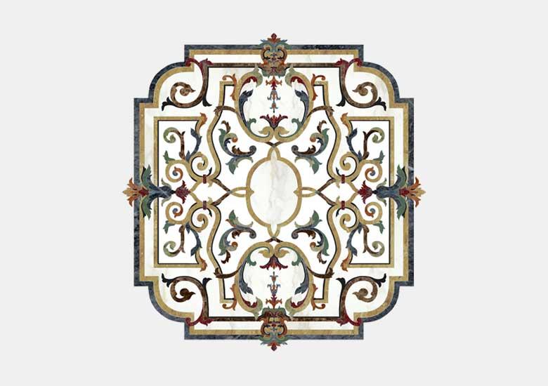 Hoa văn đá khảm marble Milan — Rochelle Couture